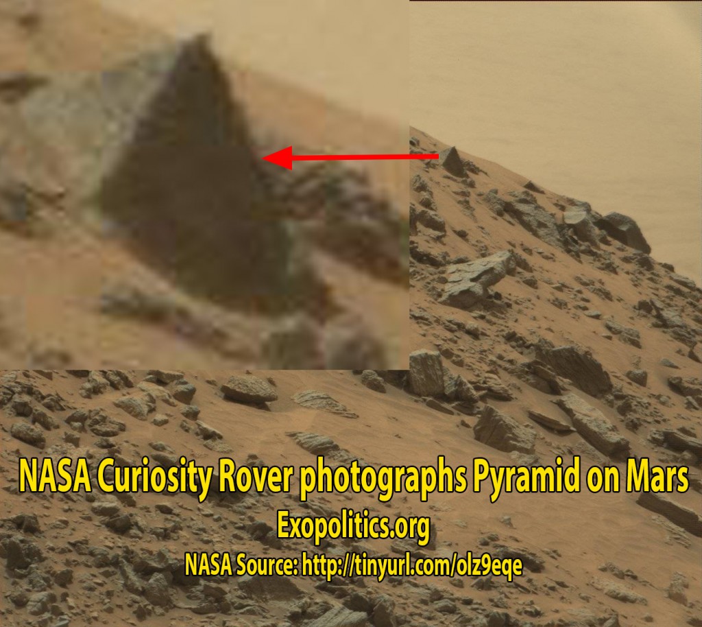 Аппарат НАСА Curiosity сделал ясный снимок пирамиды на Марсе